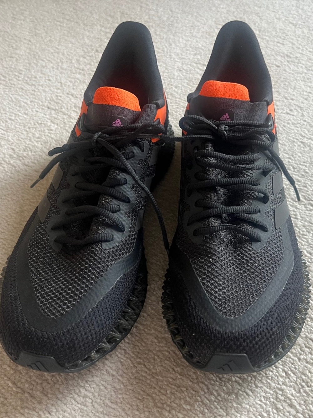Adidas 4DFWD 2 Men's Running Shoes Size 13 Black Solar Orange